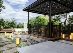 Biệt thự xanh hiện đại tại Aqua city