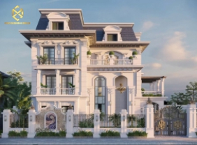 Mẫu thiết kế biệt thự hiện đại sân vườn