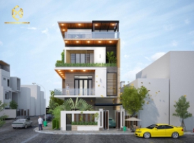 Mẫu thiết kế biệt thự hiện đại sân vườn