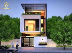 Mẫu thiết kế biệt thự hiện đại sân vườn